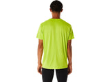 Vue arrière du Tee Shirt Asics Jaune
