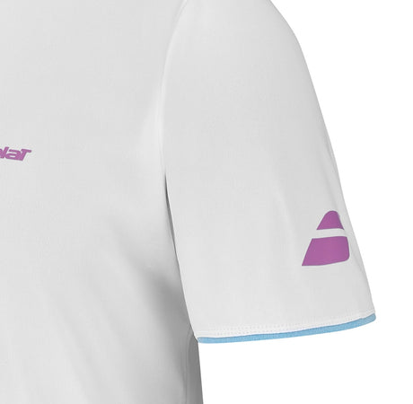 Tee Shirt Babolat Lebron Blanc en usage sportif
