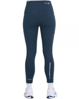 Legging Bullpadel Ordes Bleu sur le court de padel