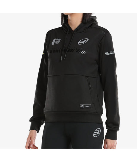 Détail du tissu du sweatshirt Bullpadel Leste Black