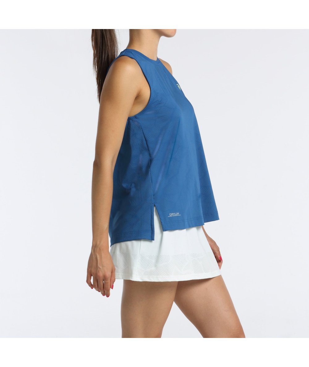 Détail tissu Tee Shirt Bullpadel Batea Azul Oscuro