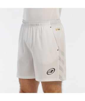 Short Bullpadel Brozo Blanc vue de face