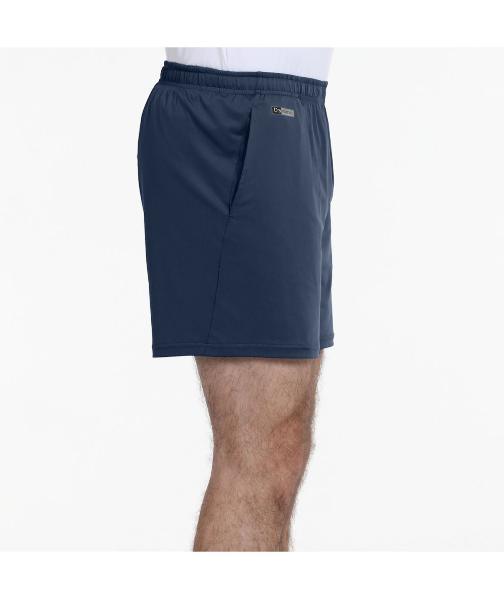Back view of Short Bullpadel Meis Azul Marino shorts