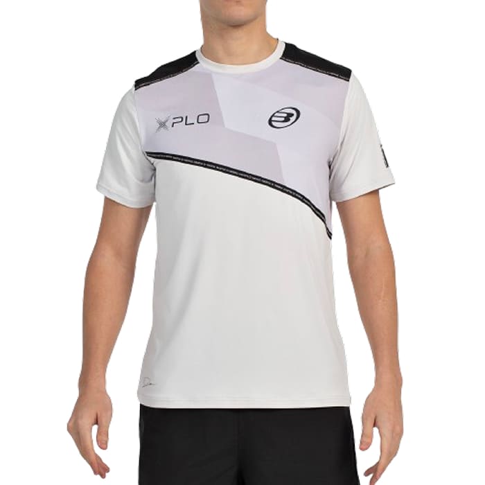 Dos du Tee Shirt Bullpadel Di Nenno Gris Perla
