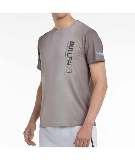 Détail tissu respirant Tee Shirt Bullpadel Muros Kaki