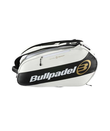 Vue latérale du Sac Bullpadel Vertex Premier Padel Blanc