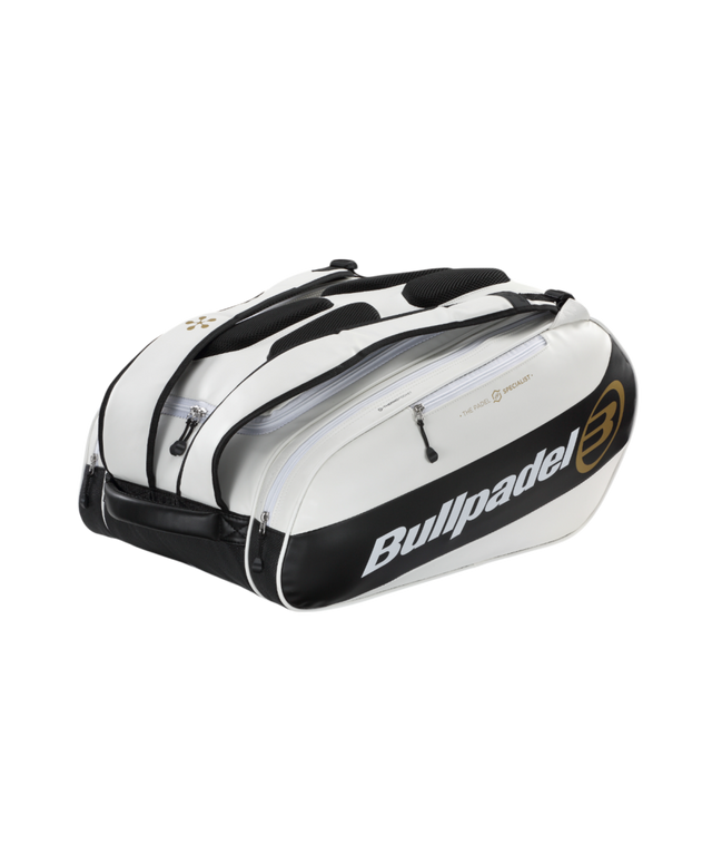 Vue avant du Sac Bullpadel Vertex Premier Padel Blanc