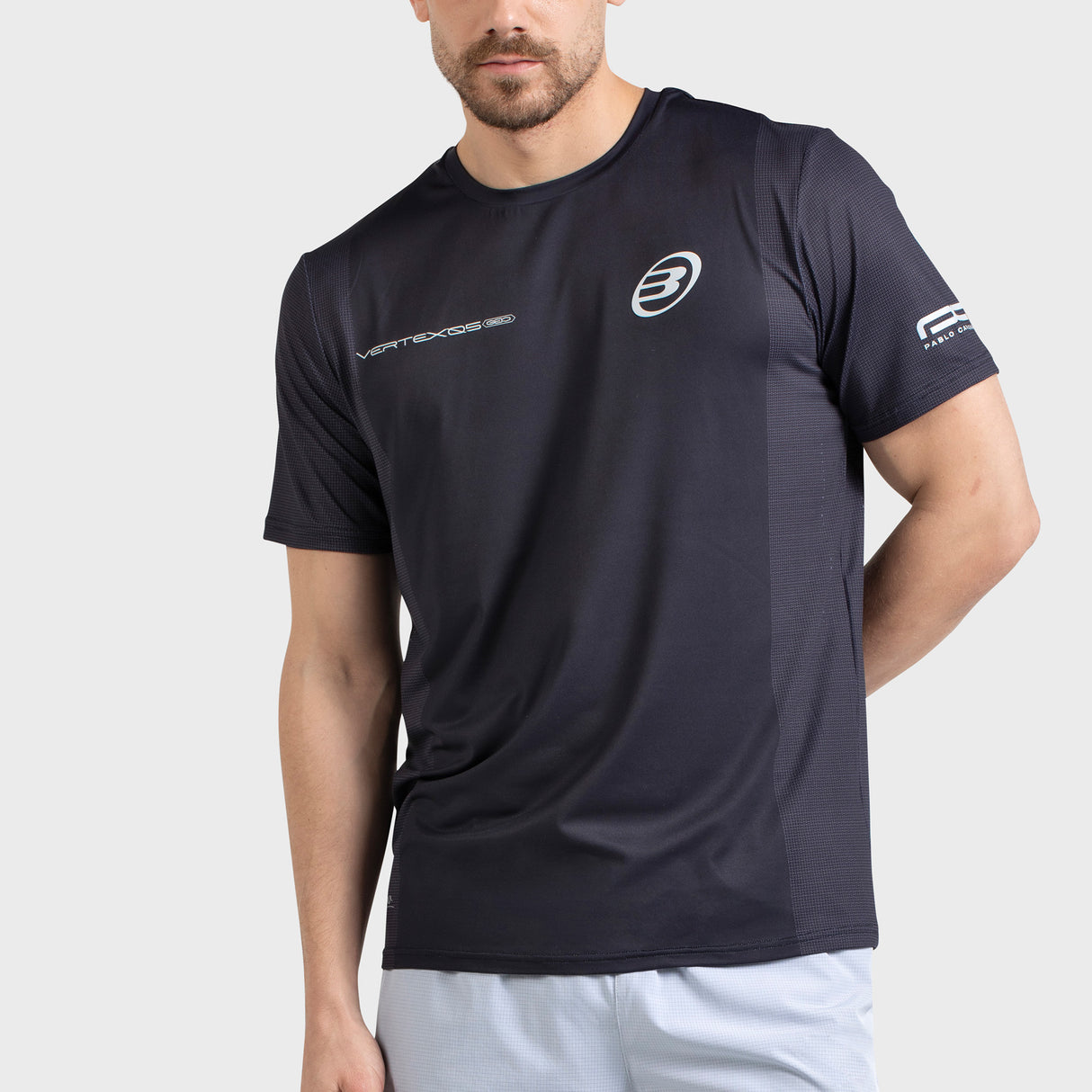 Tee Shirt de padel Bullpadel Pablo Cardona 26I Negro