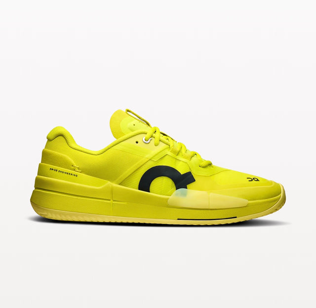  Chaussures On THE ROGER Pro 2 Clay Men Lime Limelight vue de face