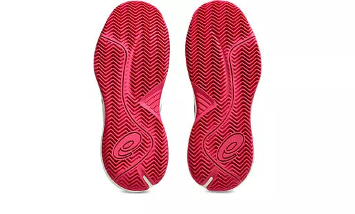 Chaussures tennis terre battue Asics Gel Challenger 15 Clay femme Cream Bright Rose portées