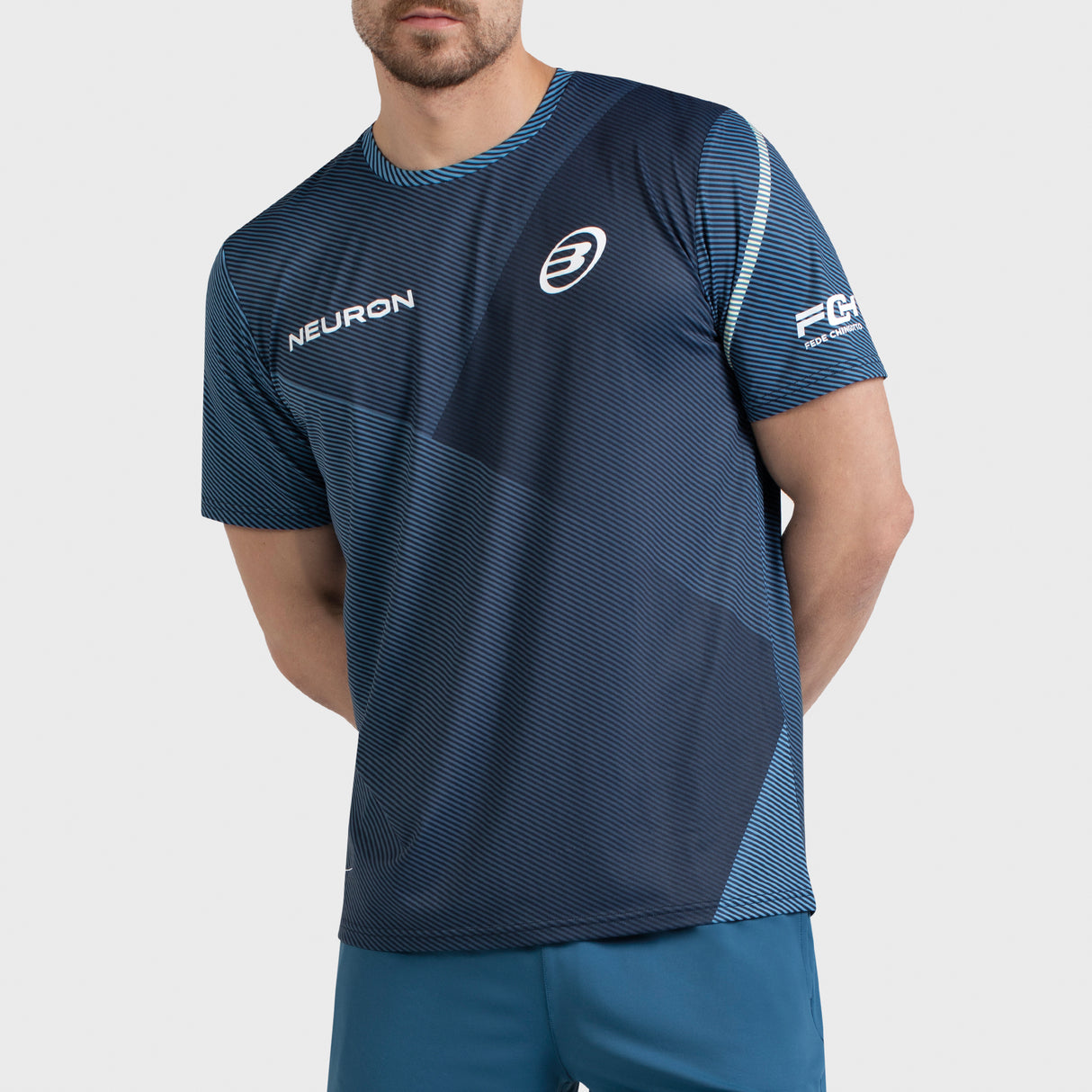 Tee Shirt de padel Bullpadel Chingotto 26I Azul Atomico