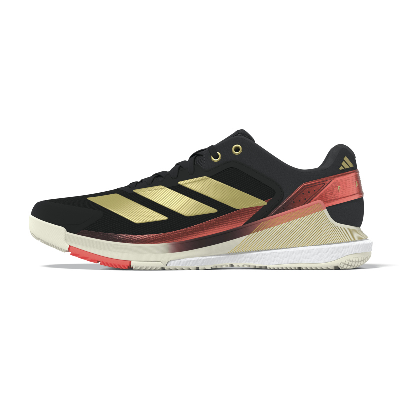 Chaussures de padel Adidas CrazyQuick Boost Core Black / Gold Met