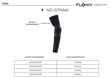 Manchon Floky No Strain noir, accessoire élégant avec finition détaillée, conçu pour un confort optimal et un style moderne.