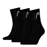 Chaussettes Head Club Short Crew Noires vue avant