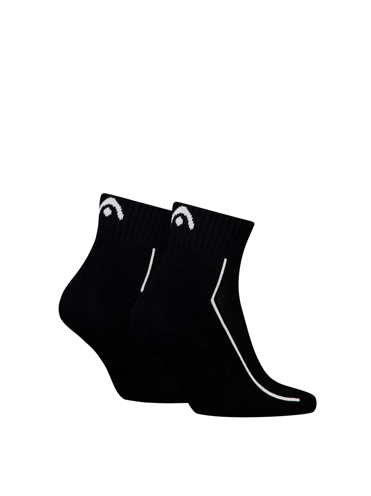 Chaussettes Head Performance Quarter Noir - Lot de 2