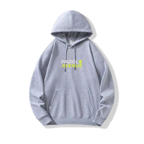 Hoodie Padel Avenue Gris vue de face