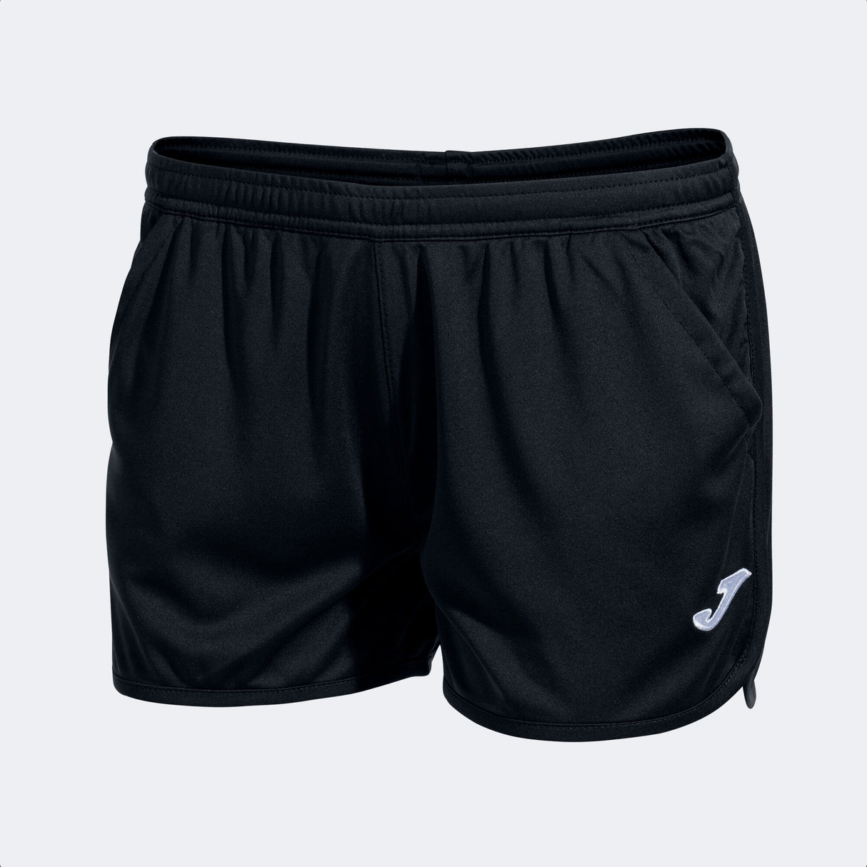 Short Joma Hobby Noir sur terrain de padel