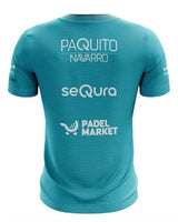 Maillot Bullpadel Paquito Navarro 2024 turquoise face avant