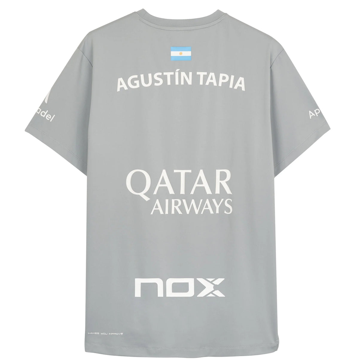Maillot Nox Sponsors Agustin Tapia 2025 Gris vue de face