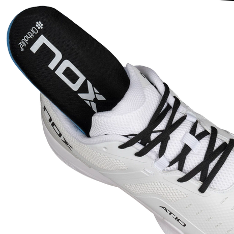 Chaussures padel Nox AT10 Pro Blanc semelle adhérente