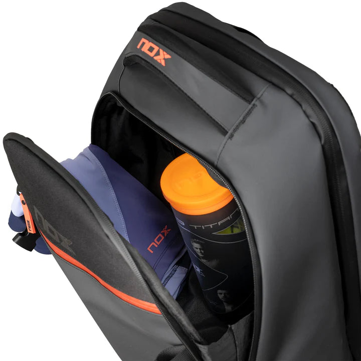 Sac à dos de padel Nox Luxury Open Series Noir / Rouge