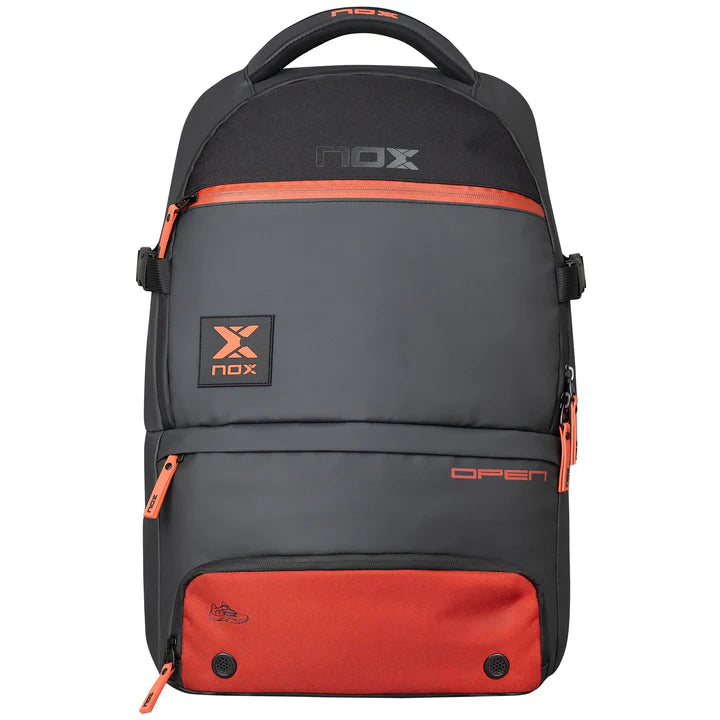 Sac à dos de padel Nox Luxury Open Series Noir / Rouge
