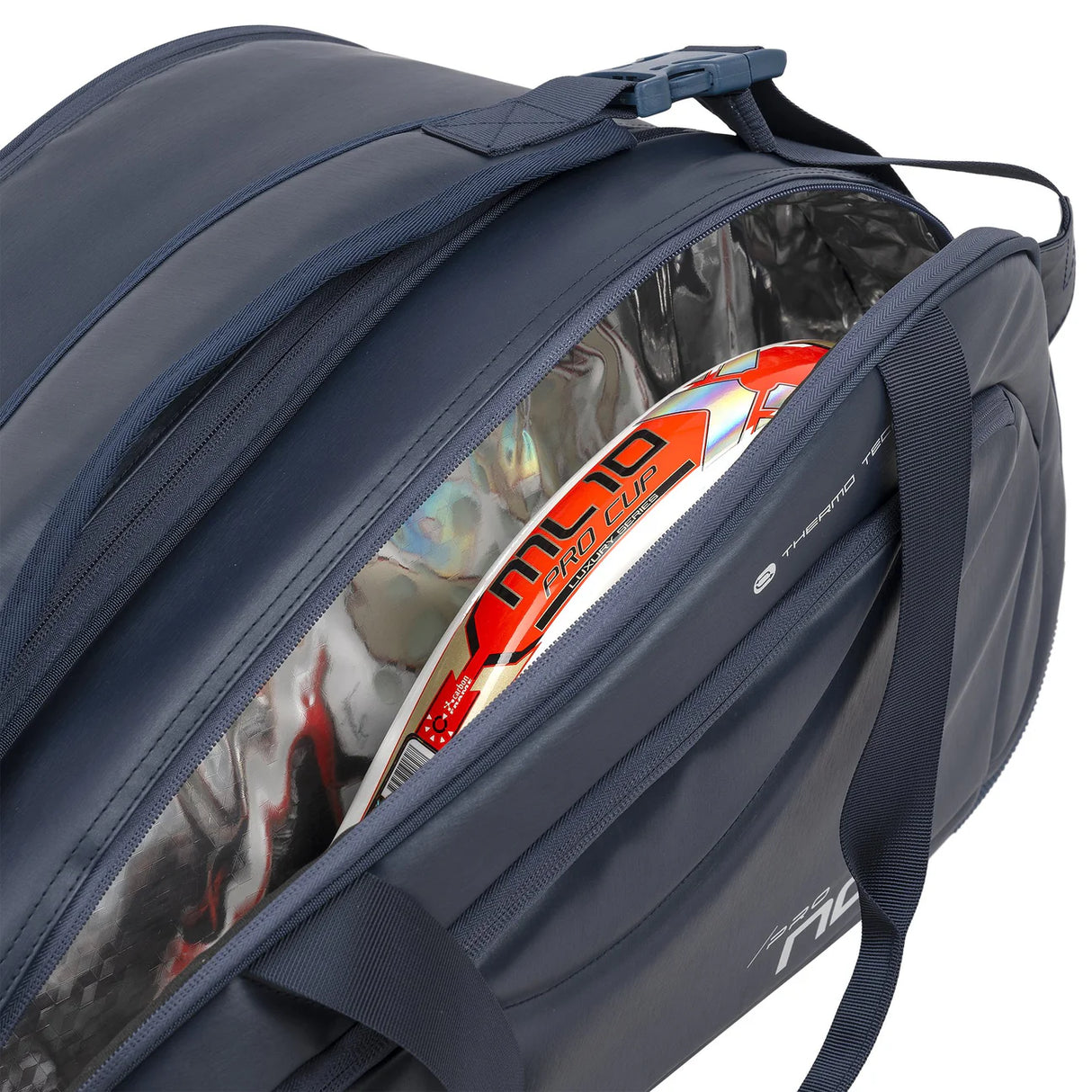 Logo Nox sur le sac Pro Bleu Marine