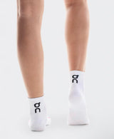 Chaussettes On Court Sock Mid White Pink vue dessus