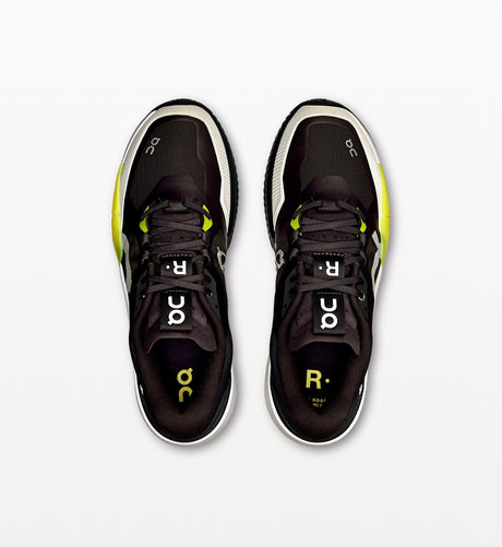 Chaussures On THE ROGER Pro 2 Clay Men Black Lime vue latérale