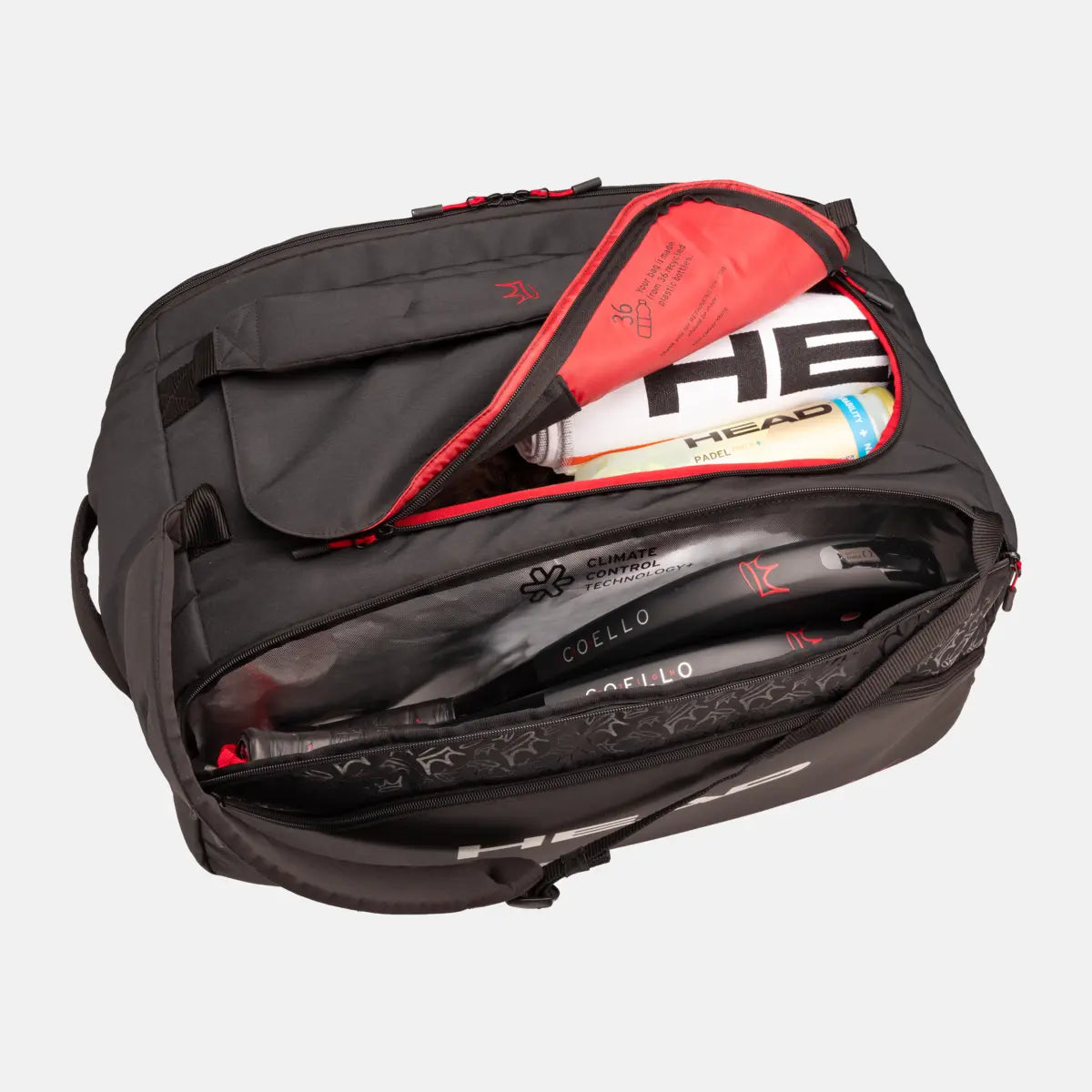 Intérieur spacieux du sac Head Duffle Coello Pro X