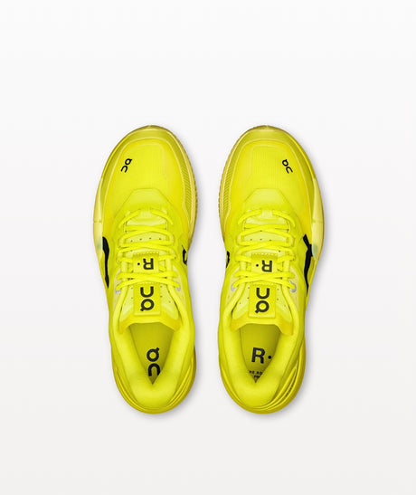 Chaussures On THE ROGER Pro 2 Clay Men Lime Limelight vue latérale