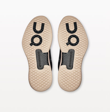  Chaussures On THE ROGER Pro Black / Sand vue arrière