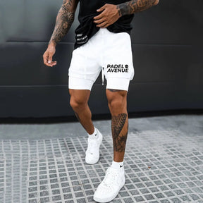 Short Padel Avenue Blanc pour le sport et le padel