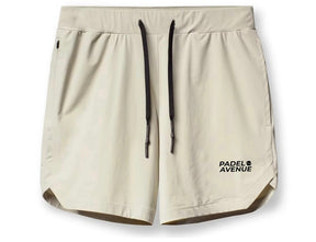 Comfortable and flexible Short Pro Padel Avenue Beige for athletes.

