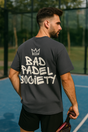 Comfortable and durable Bad Padel Society Tee, perfect for padel lovers.

