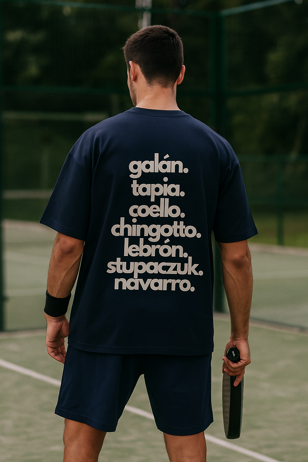 Comfortable and durable Padel Players Names Tee for athletes.

