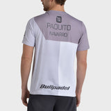 Tee Shirt de padel Bullpadel Paquito Navarro 26I Blanco