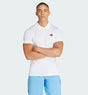 Polo Adidas Freelift Blanc vue de face