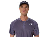 Détail tissu Actibreeze Polo Asics Match Greyish Purple