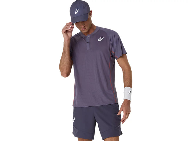Polo Asics Match Actibreeze Greyish Purple vue de face