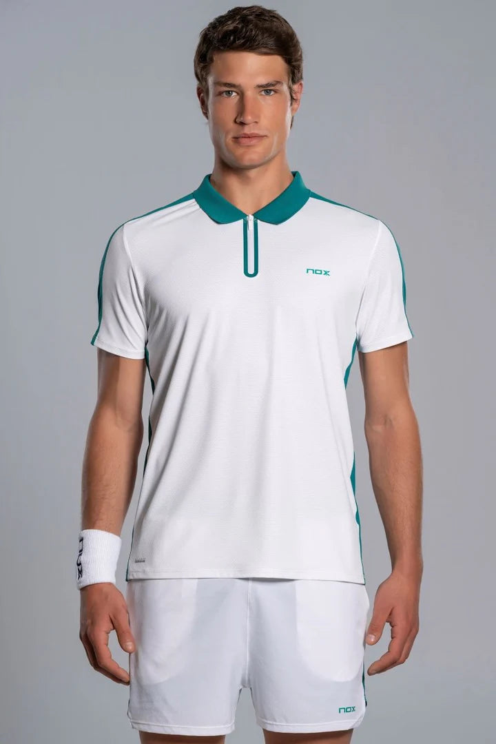 Polo Nox Pro Blanc / Vert Ivoire