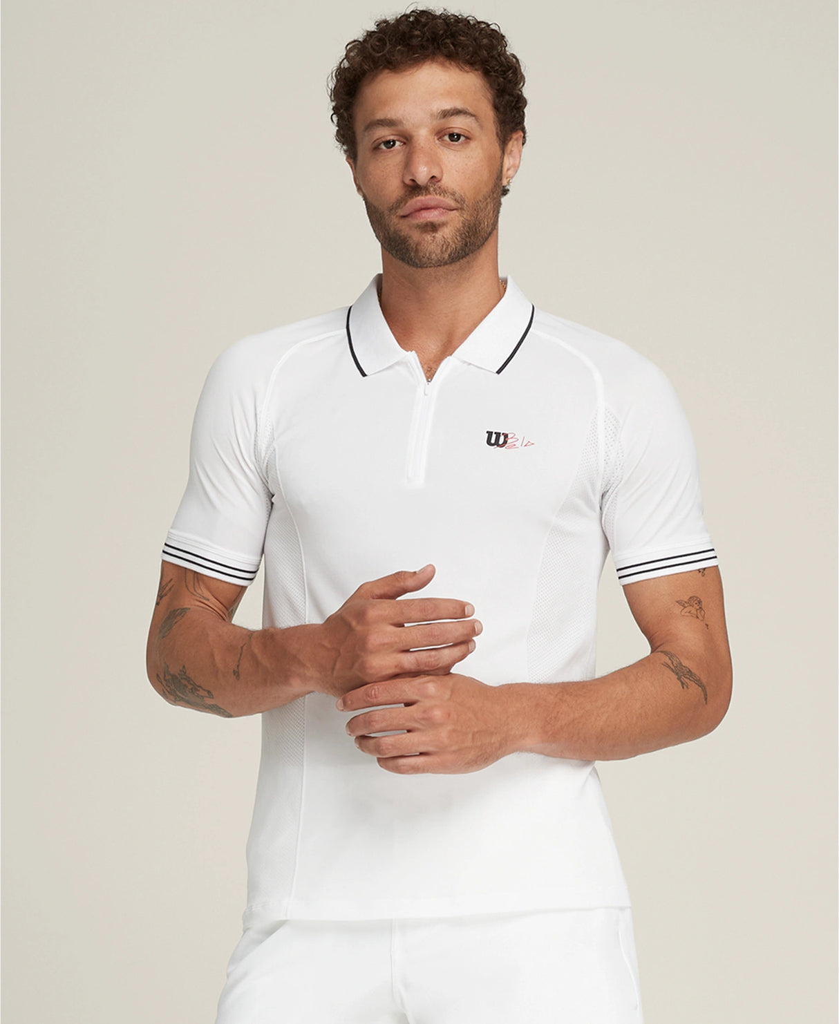 Polo Wilson Bela Seamless Blanc vue de face