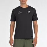 Tee Shirt de padel Bullpadel Prilep Negro