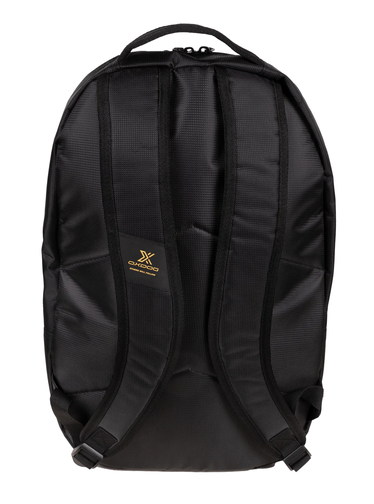 Détail du logo et des finitions du sac à dos Oxdog
