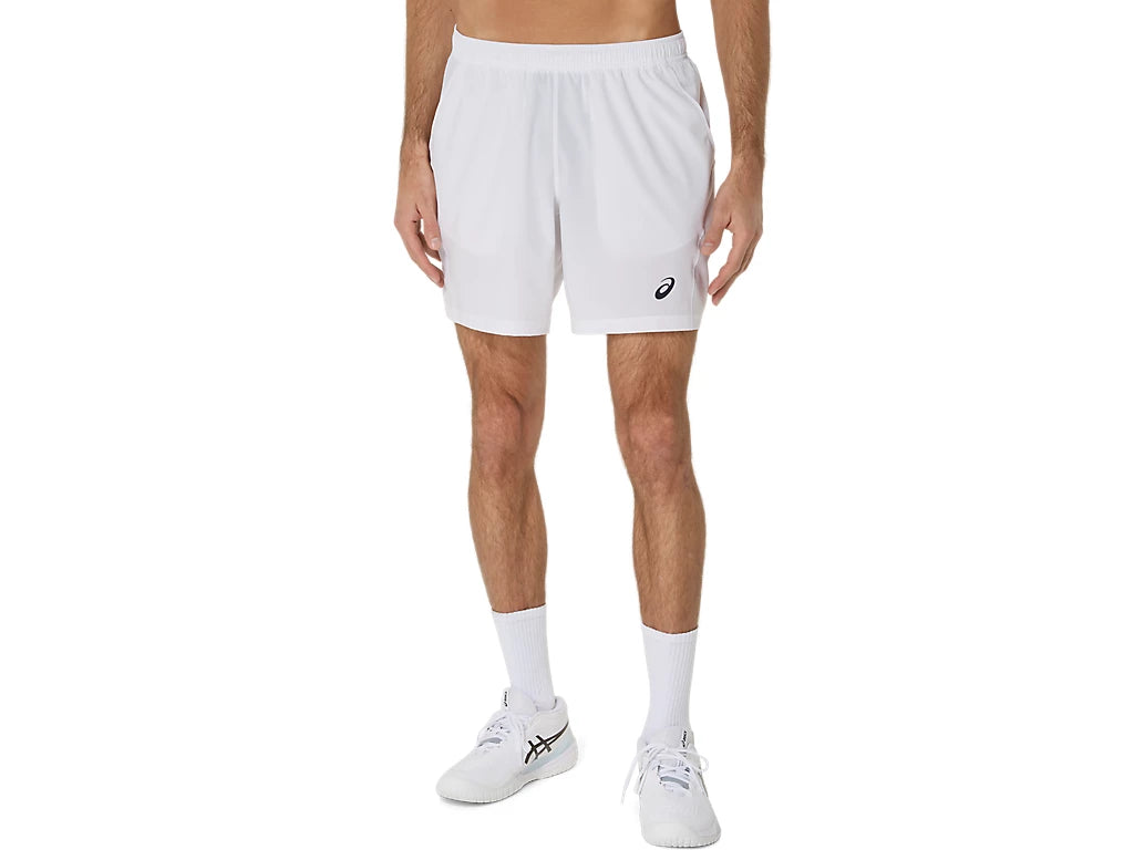 Short Asics Court Short Brilliant White vue de face