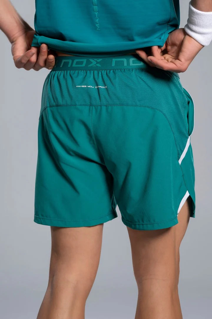Short de padel Nox Pro Vert Ivoire