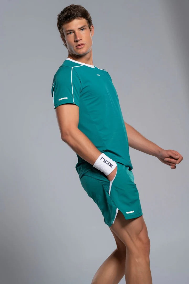 Short de padel Nox Pro Vert Ivoire