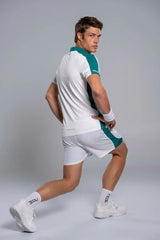 Short de padel Nox Pro Blanc / Vert Ivoire