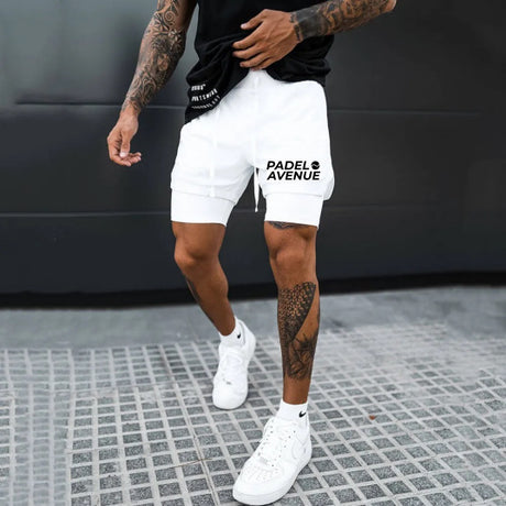 Short Padel Avenue Blanc pour le sport et le padel