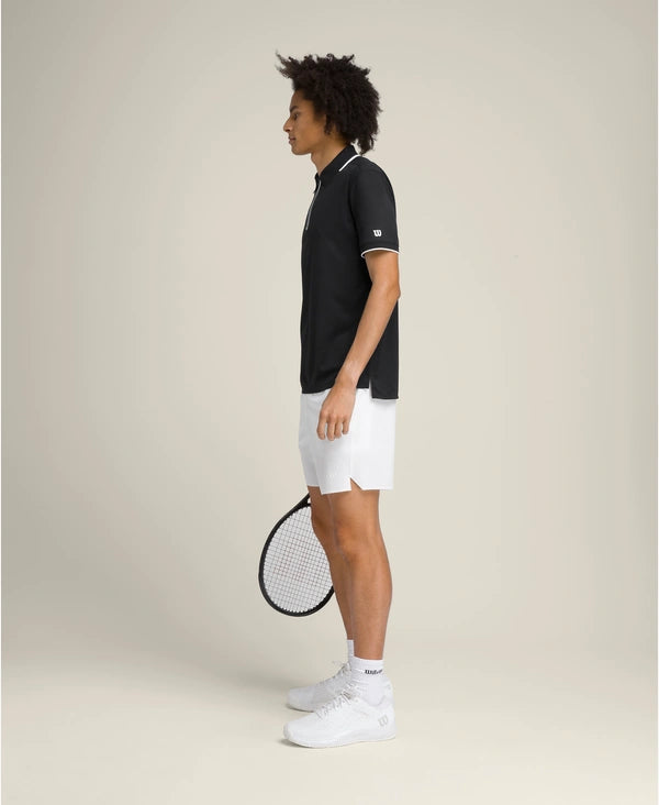 Détail tissu et ceinture Short Wilson Tournament V2 7'' White